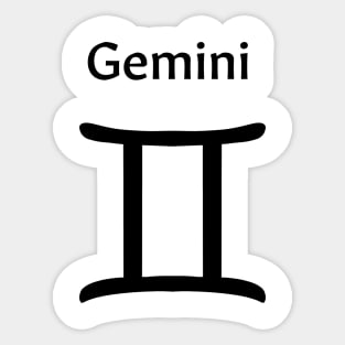 Gemini star sign merchandise Sticker